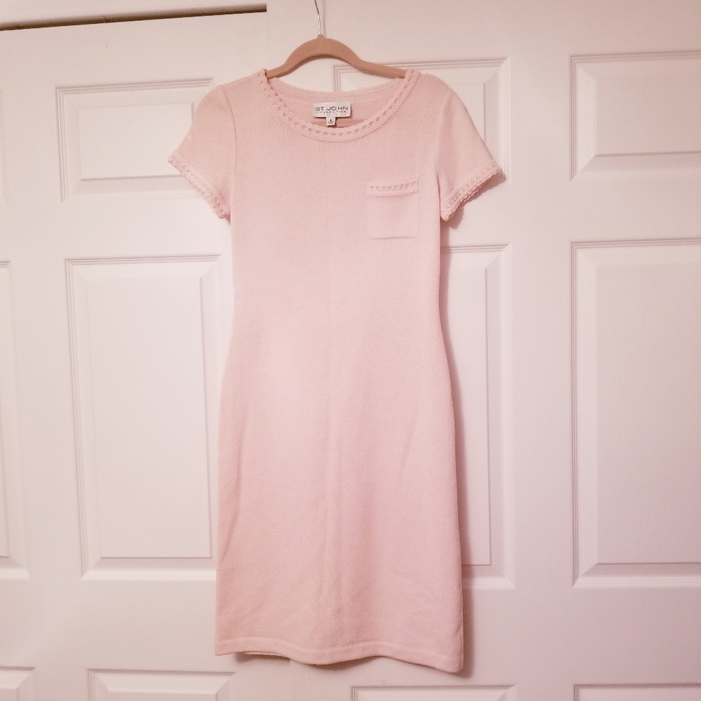 St John's Pink Knit Dress